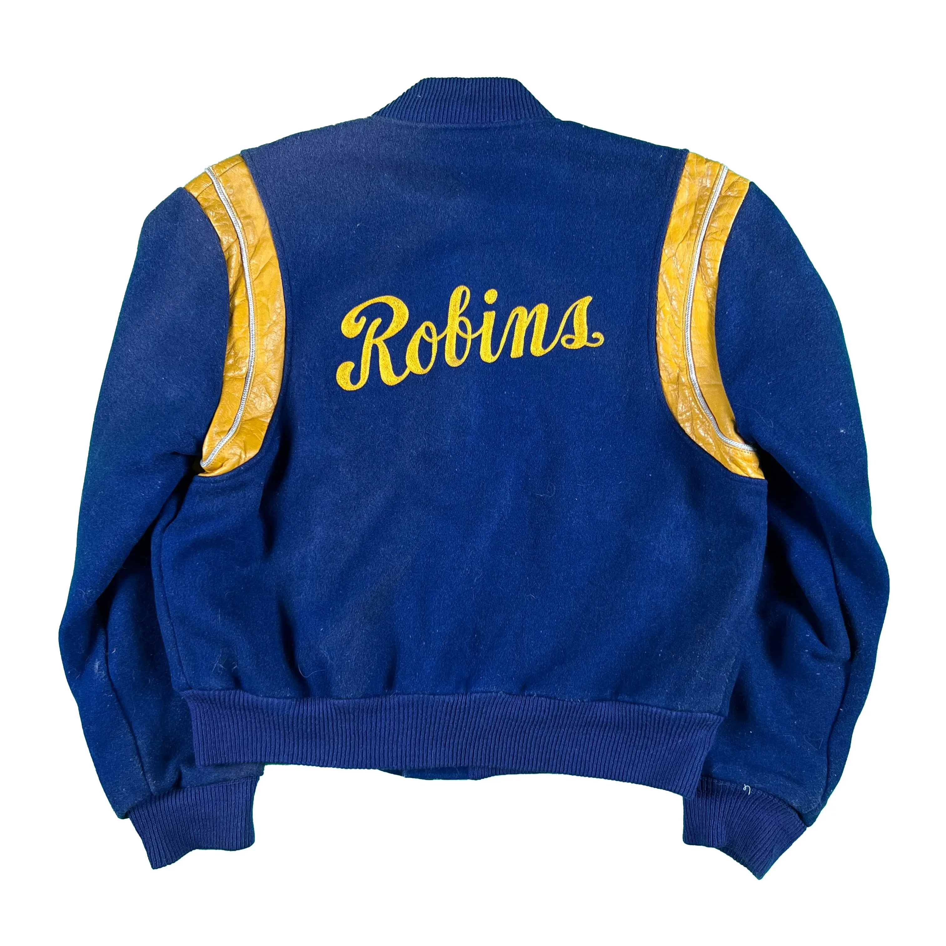 50s Sun Faded Chain Stitch Varsity Jacket- XL