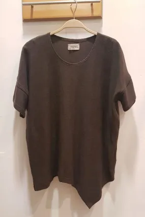 6503 Soft Knit Top Chocolate