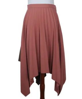 Acne Studios Peach Plaid Pleated Skirt sz 4