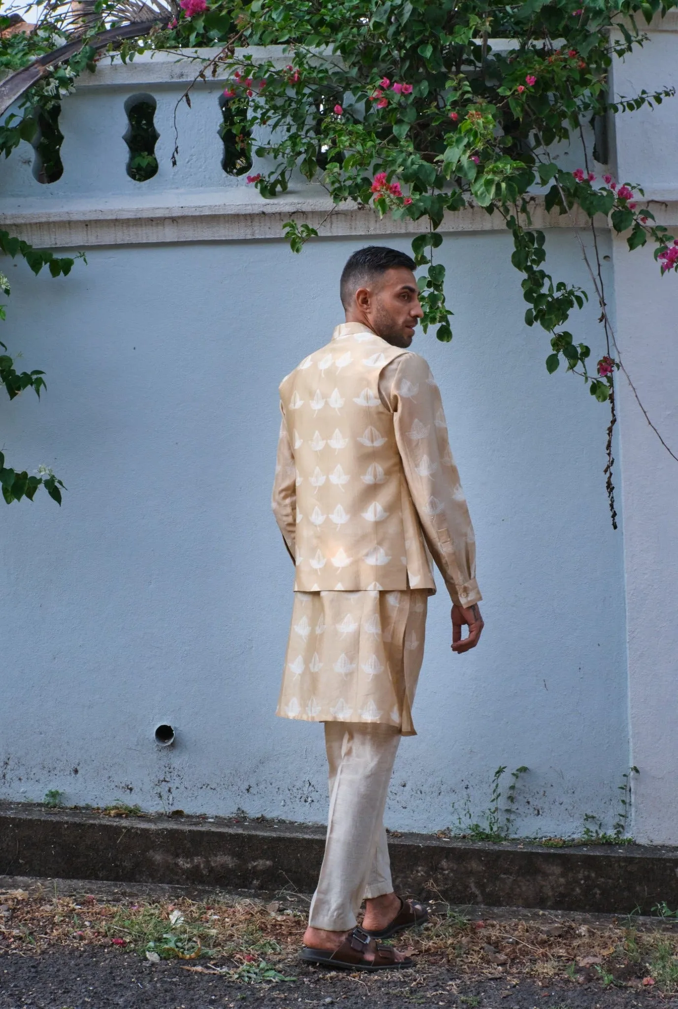 Akhrot Silk Nehru Jacket