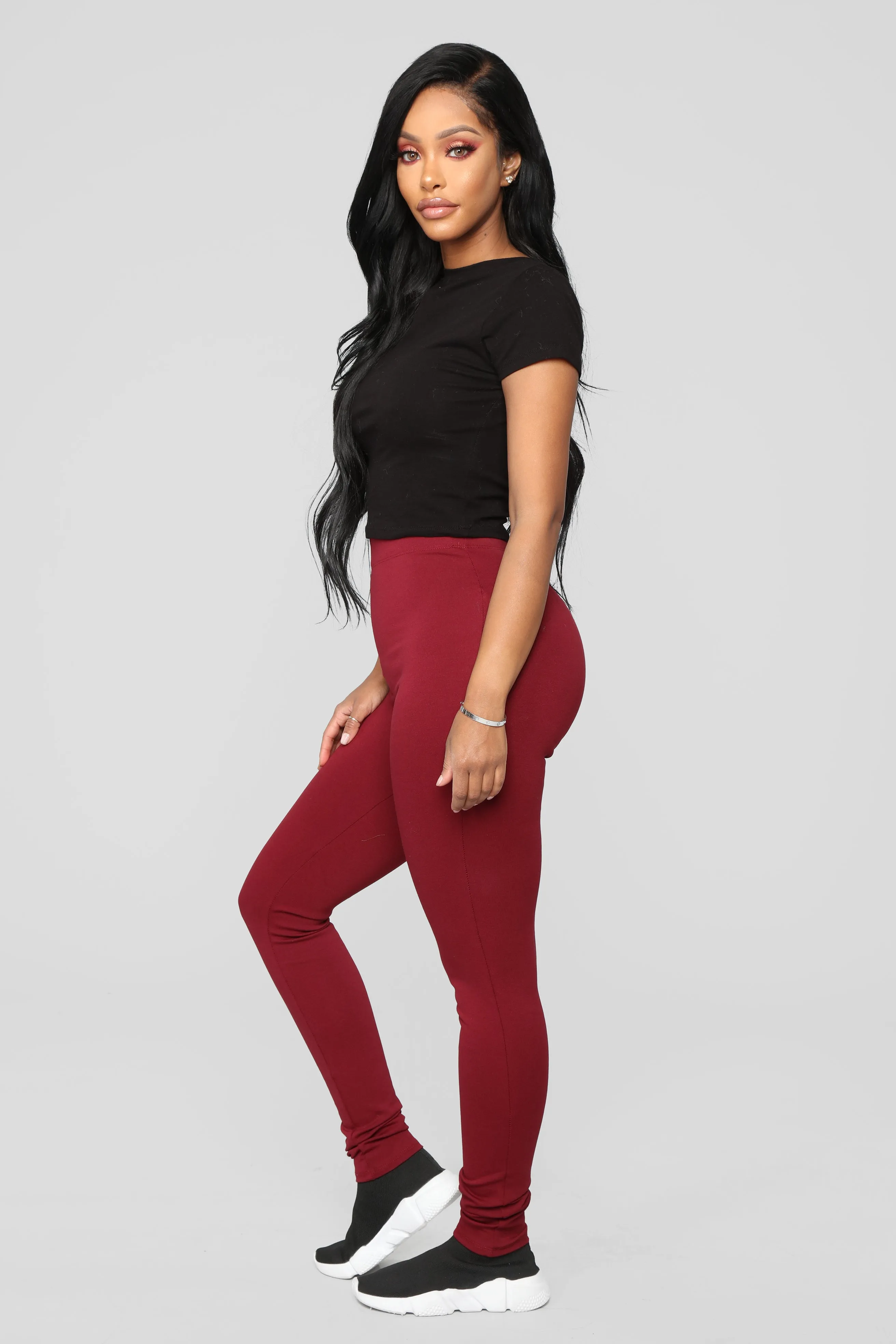 Almost Everyday Leggings - Burgundy