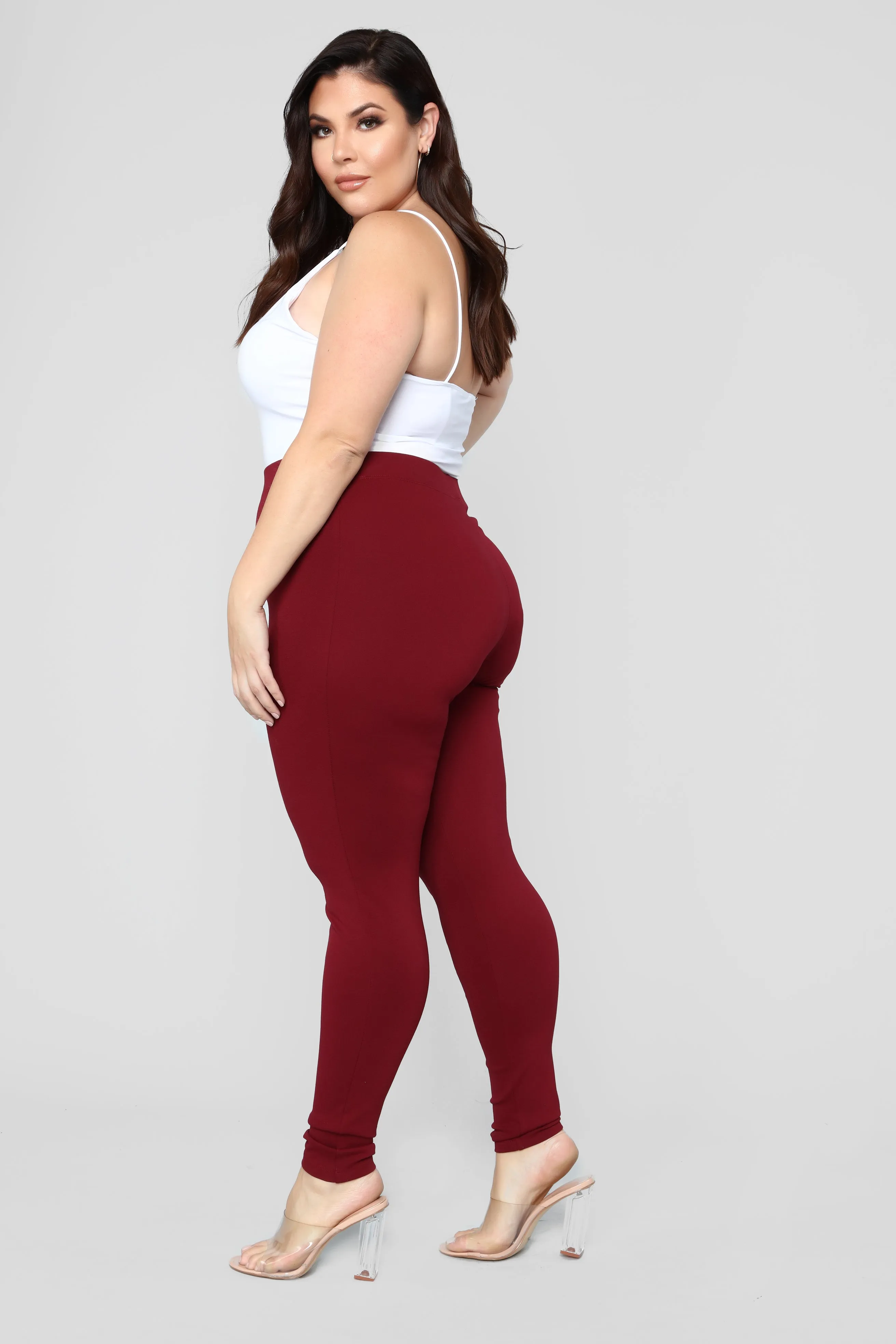 Almost Everyday Leggings - Burgundy