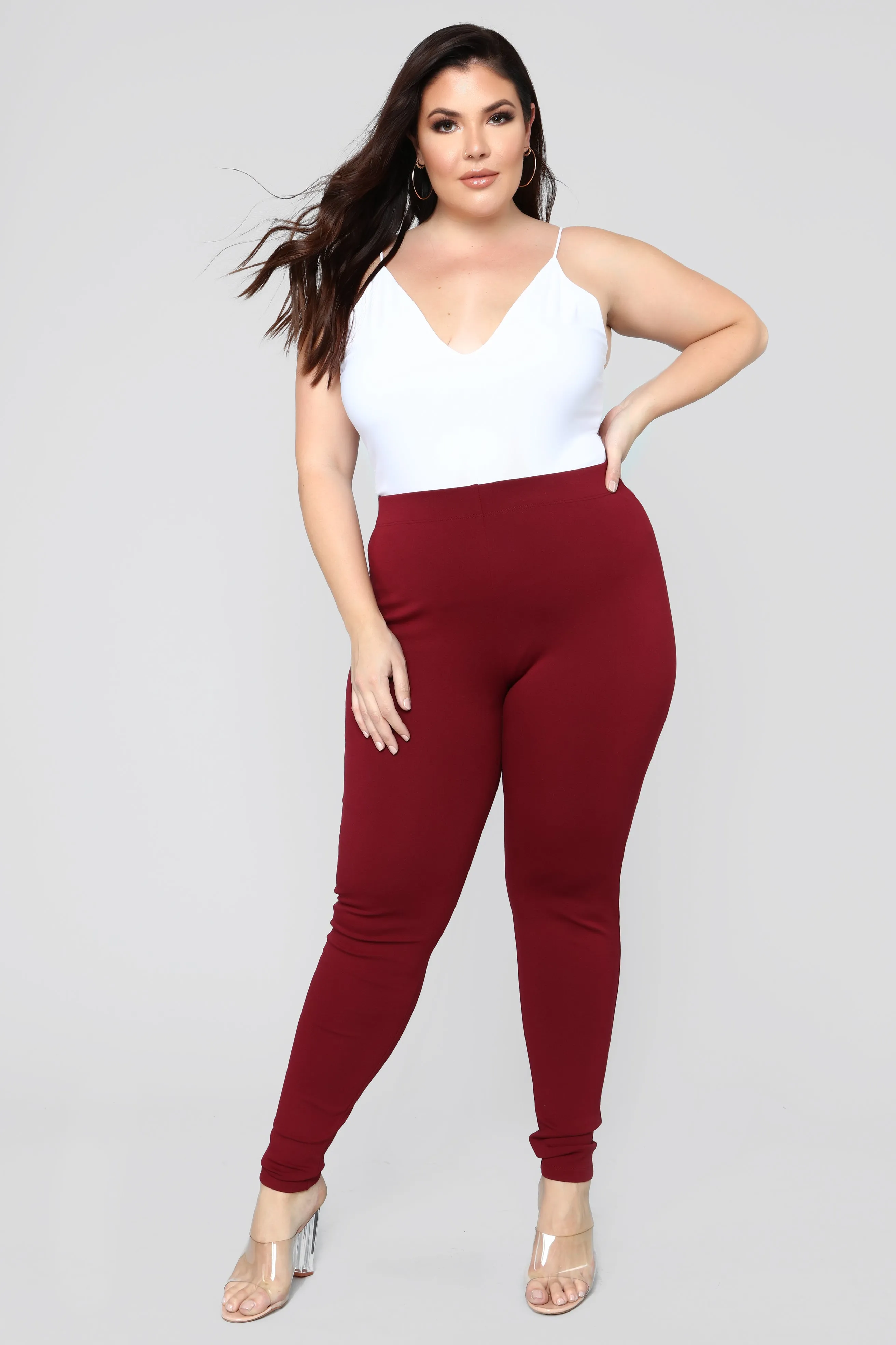 Almost Everyday Leggings - Burgundy