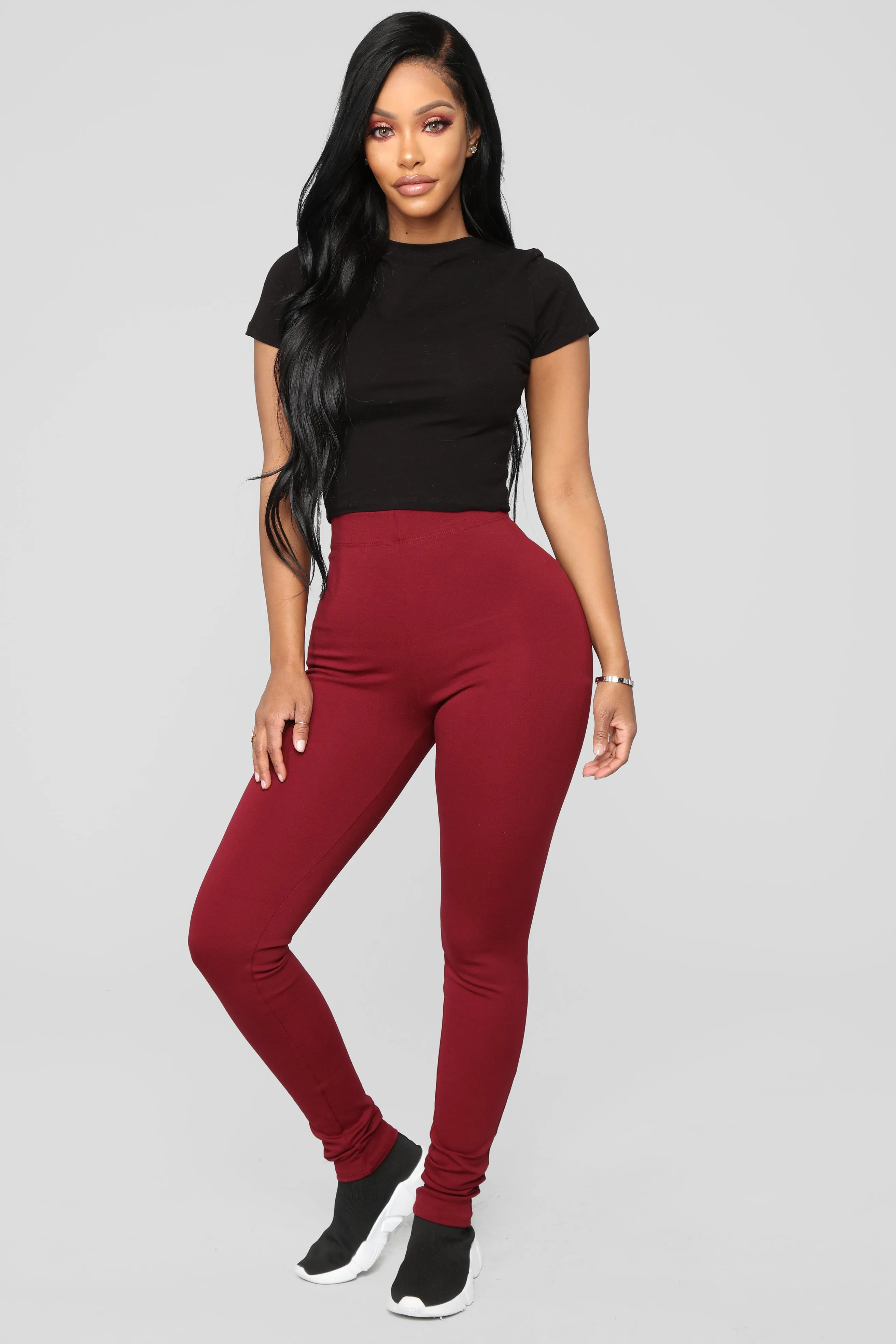 Almost Everyday Leggings - Burgundy