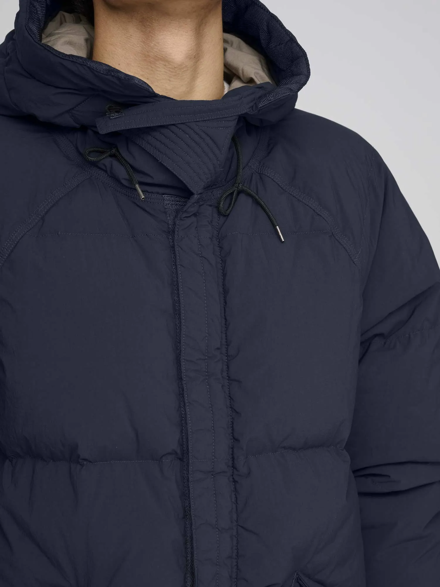 Artic Down Parka (no visible logo), Navy