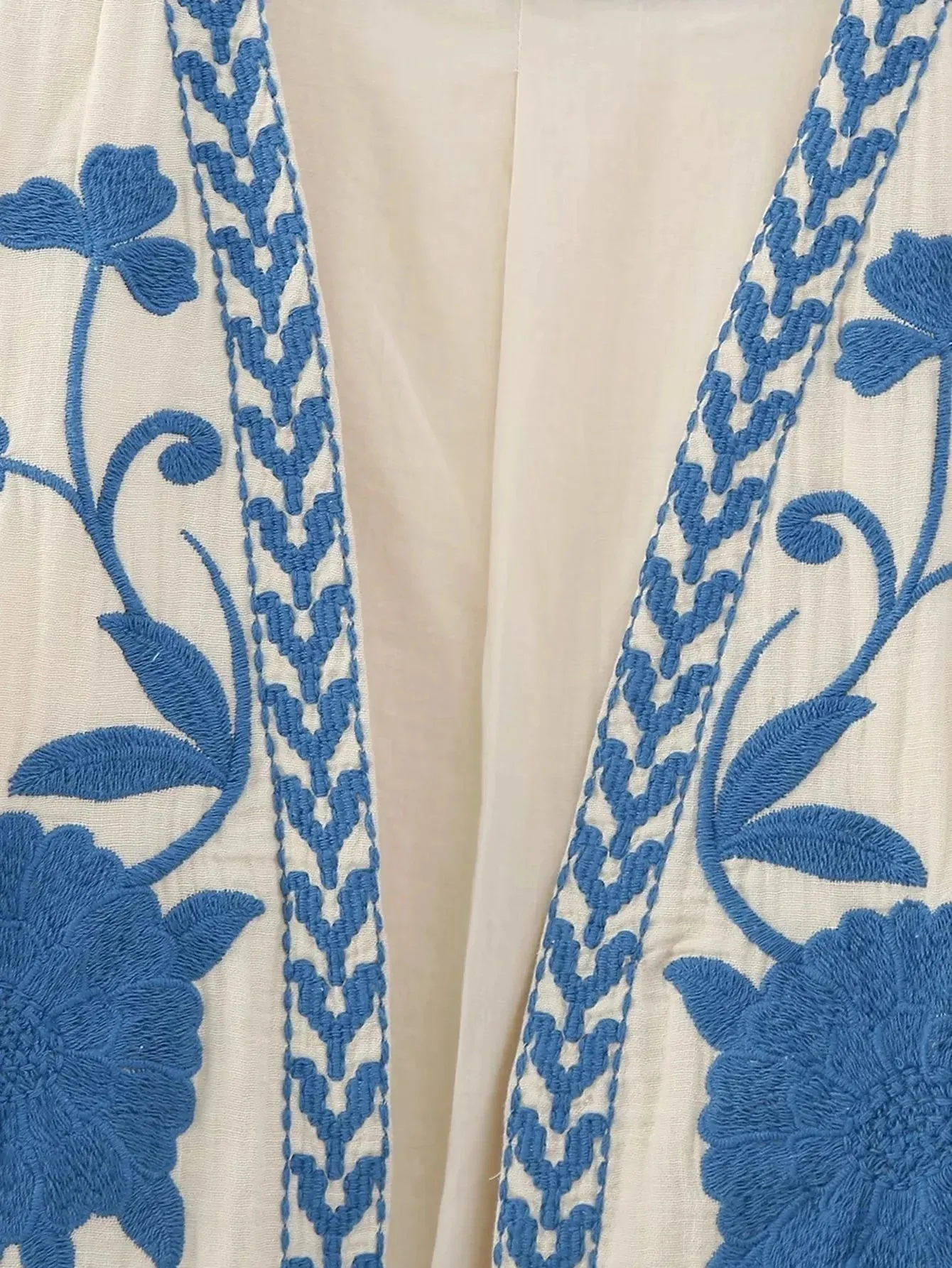 Artisanal Embroidered Cropped Waistcoat - Women Vintage Vest