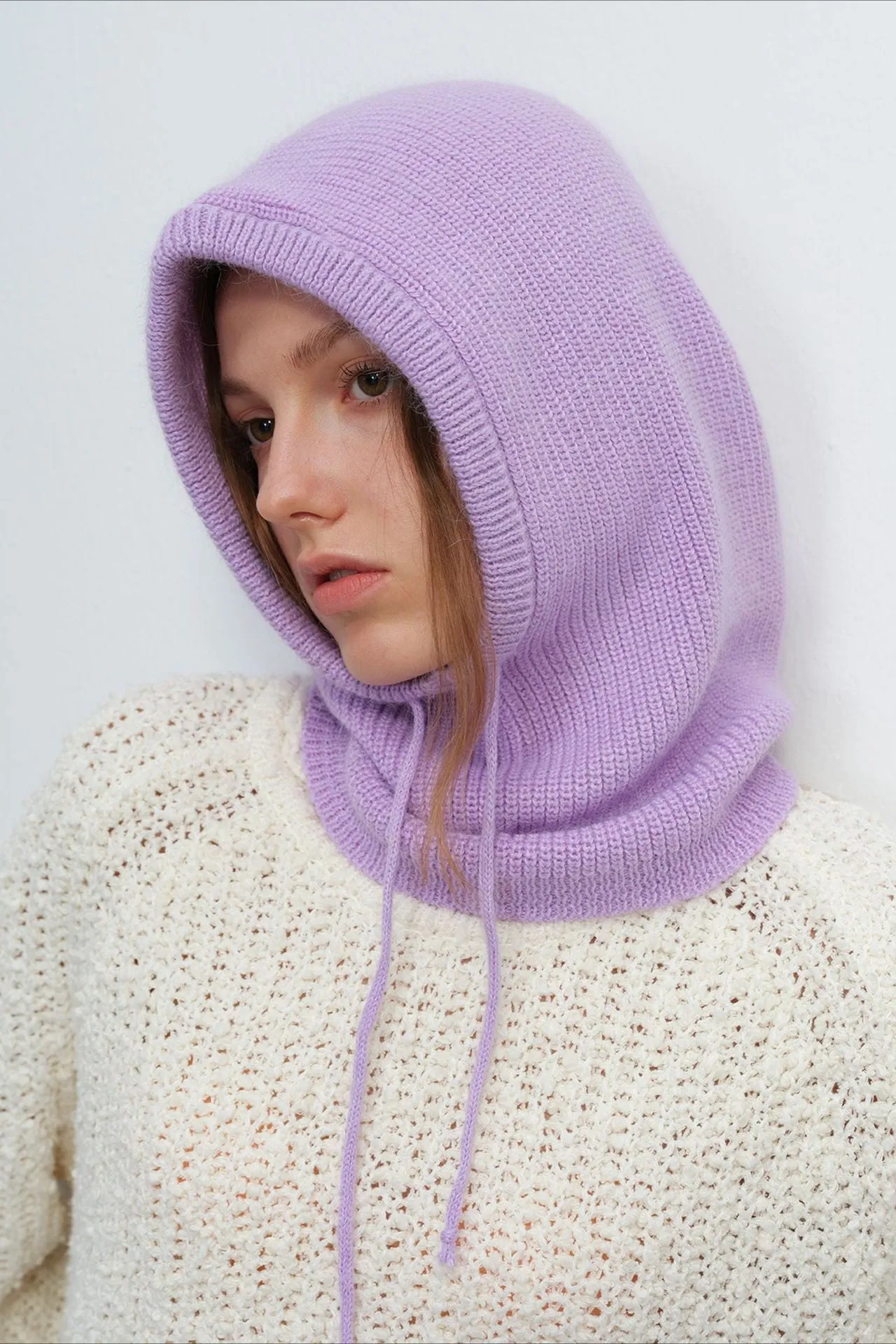 Balaclava Women's Warm Knit Hood Scarf