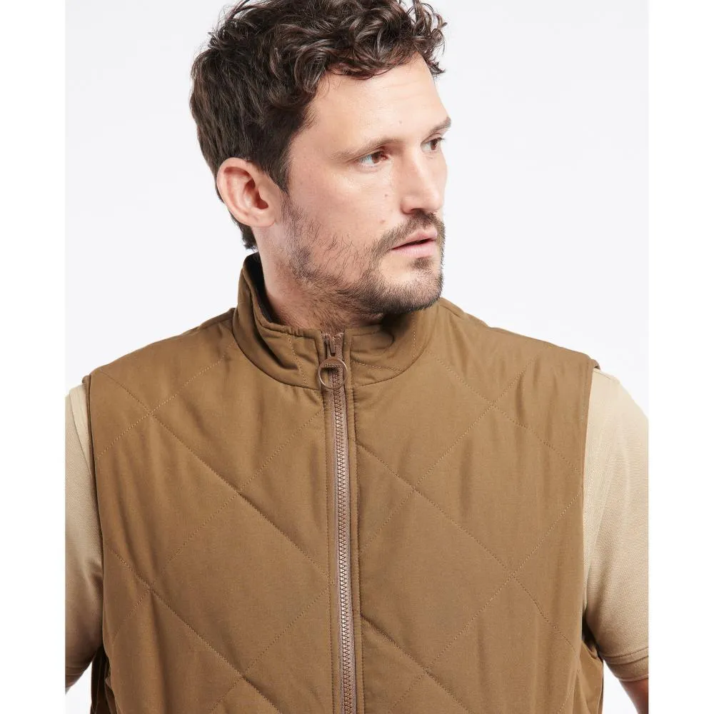 Barbour Kurt Mens Quilted Gilet - Dark Sand