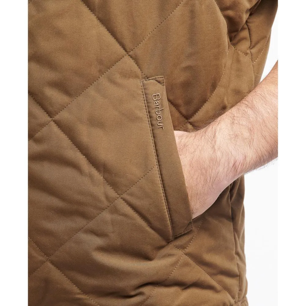 Barbour Kurt Mens Quilted Gilet - Dark Sand