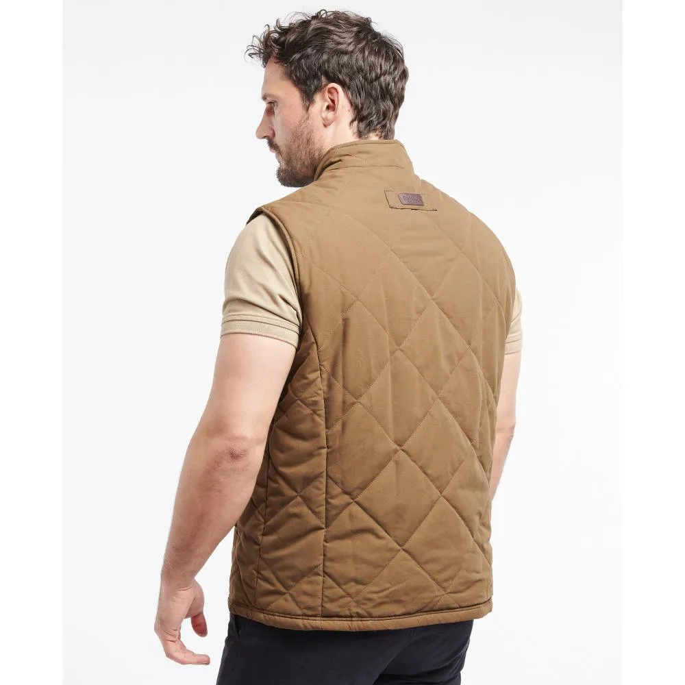 Barbour Kurt Mens Quilted Gilet - Dark Sand