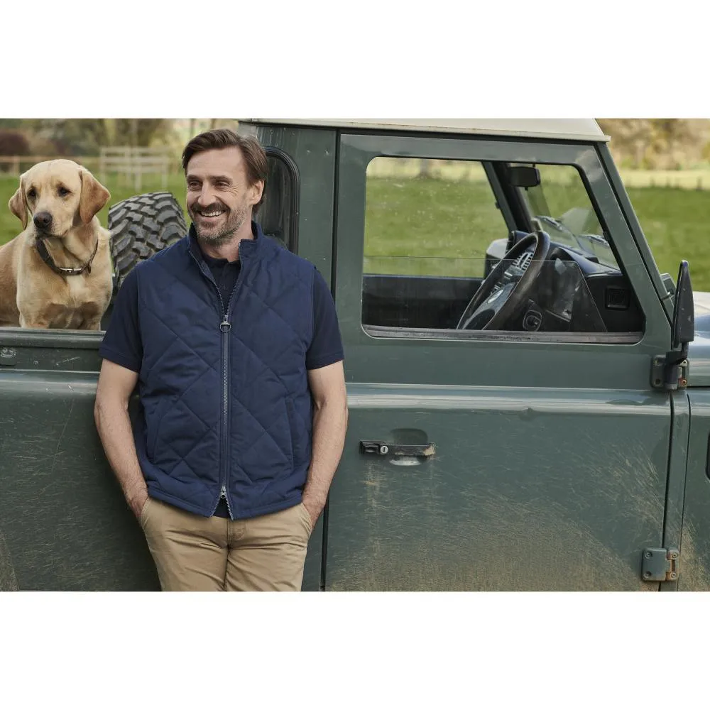 Barbour Kurt Mens Quilted Gilet - Navy