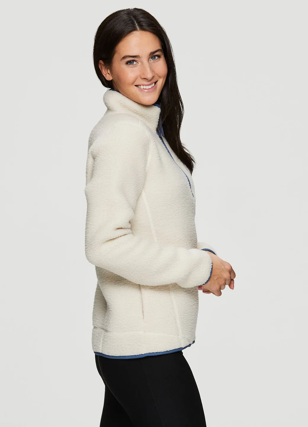Berber 1/4 Zip Mock Neck Pullover