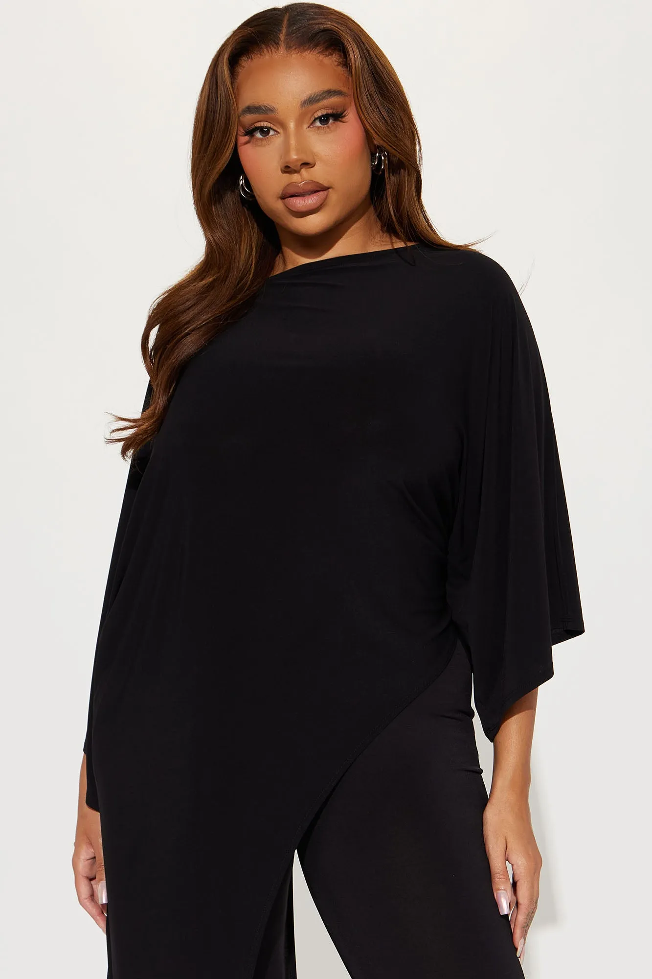 Beverly Off Shoulder Legging Set - Black