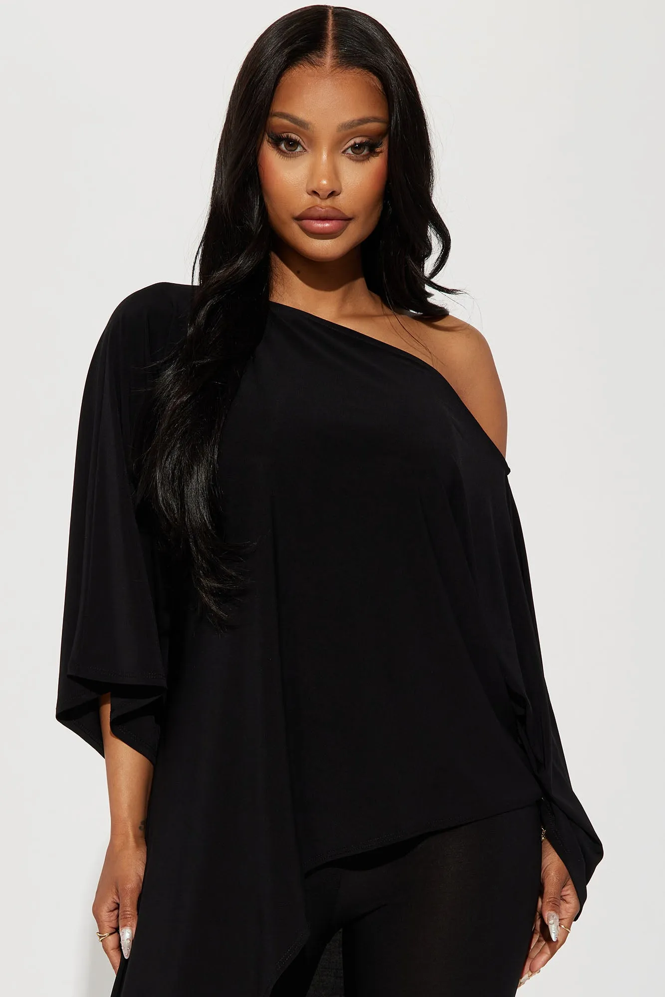 Beverly Off Shoulder Legging Set - Black