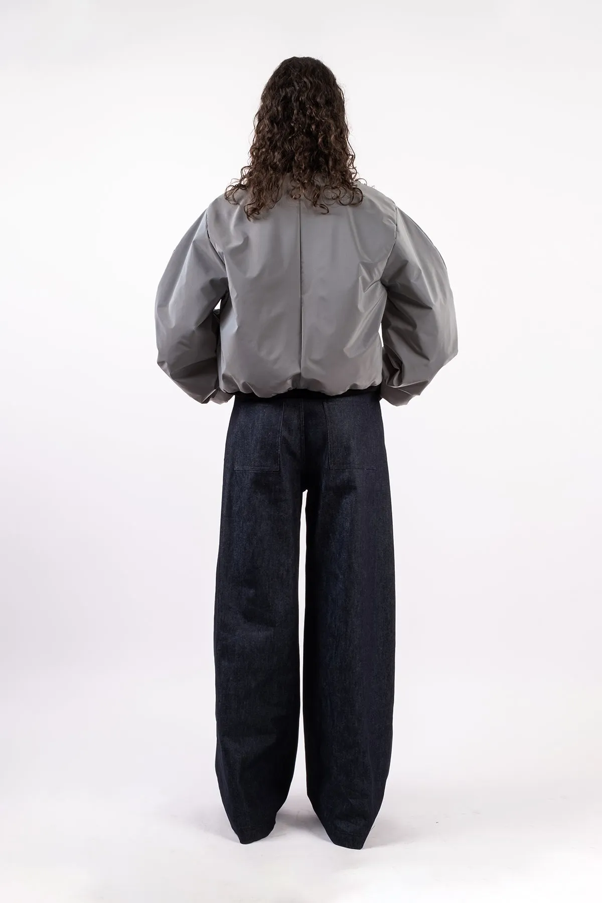 Bomber réflectif plissé artisanal