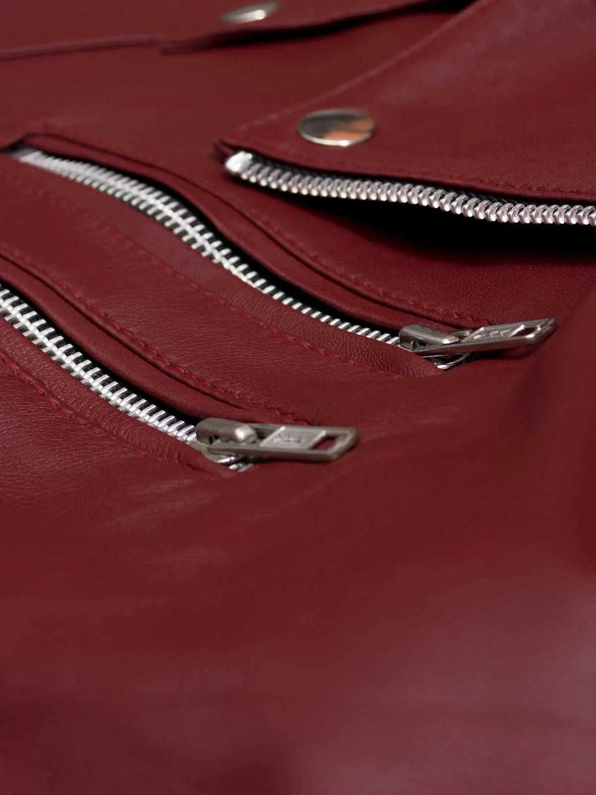 Burgundy Leather Jacket