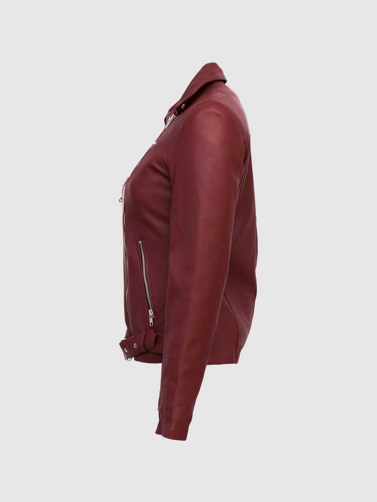Burgundy Leather Jacket