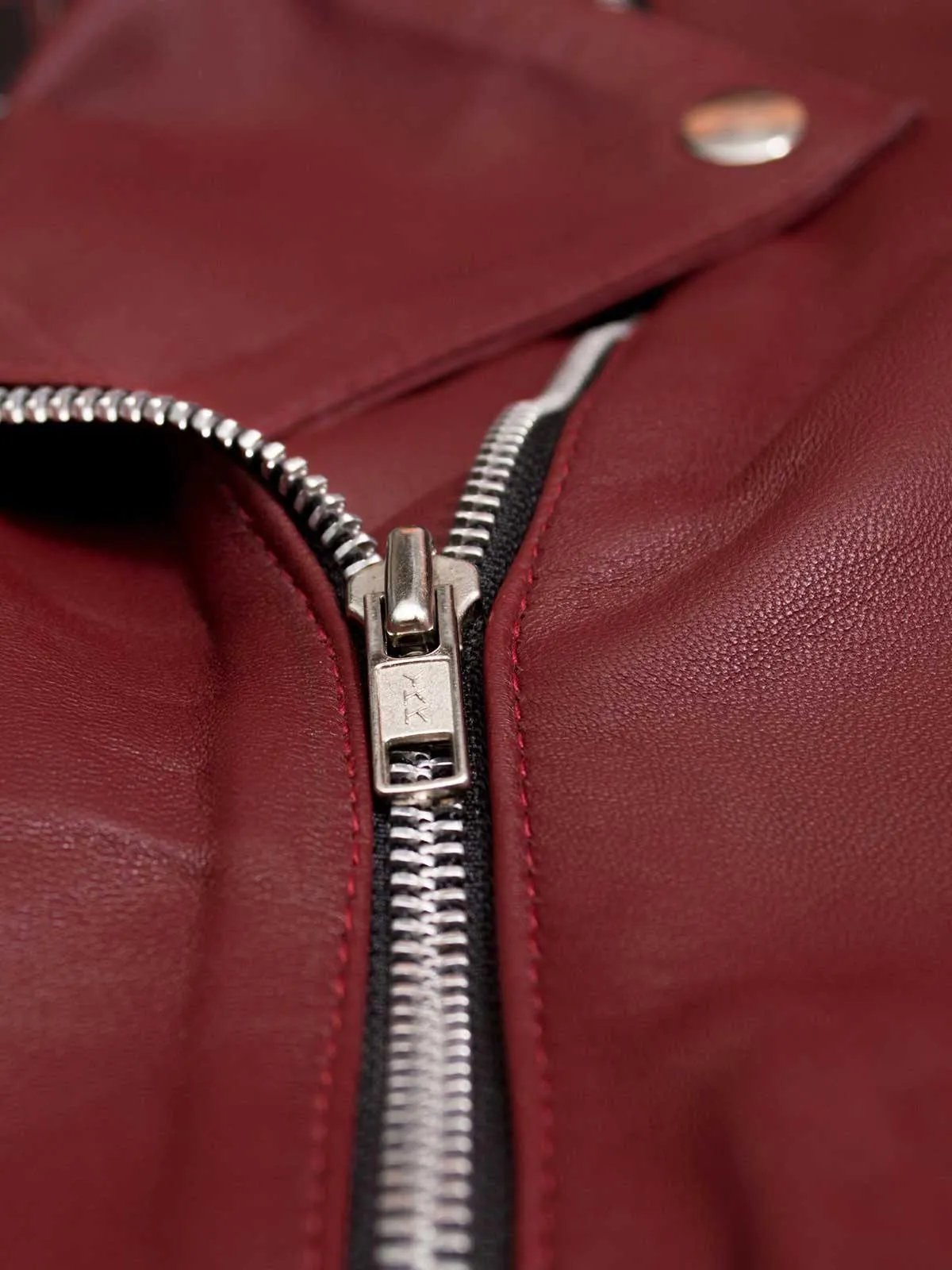 Burgundy Leather Jacket