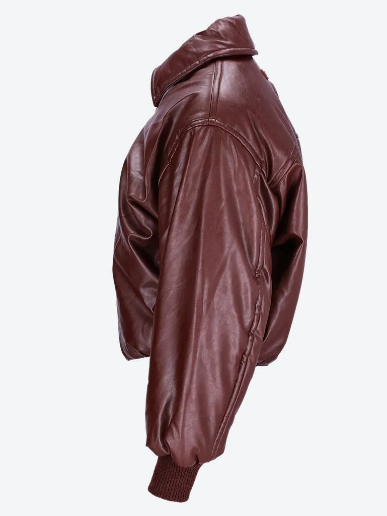 Coated bomber jacket