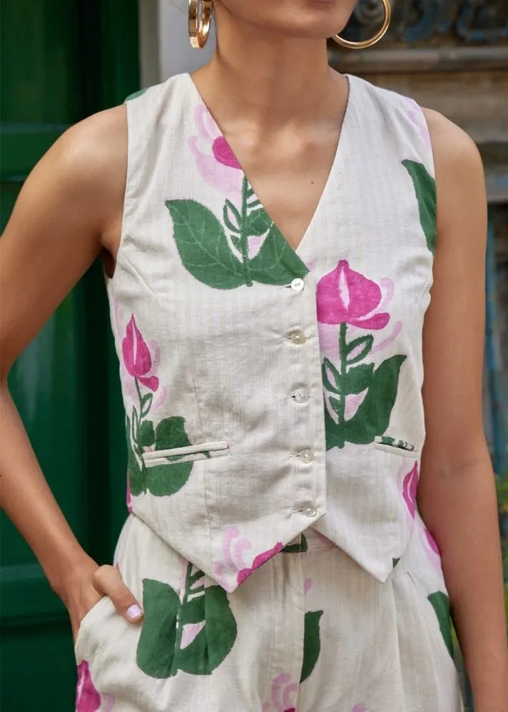 Dione Handloom Waistcoat Co-Ord Set