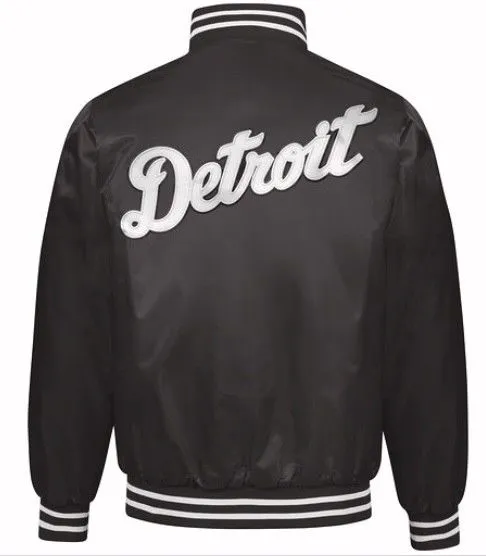 Exclusive: Authentic Starter Detroit Tigers MLB satin  jacket - Black/White