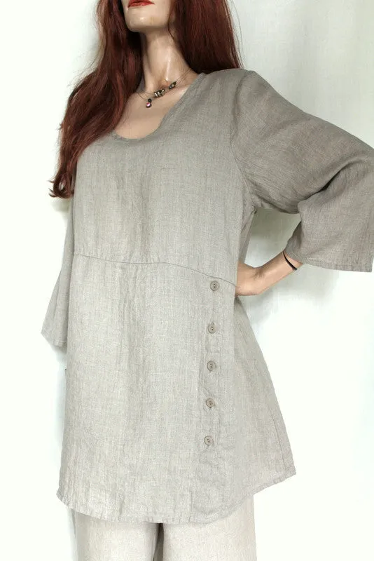 FLAX Designs Womens Linen MARKET TUNIC (was £89)