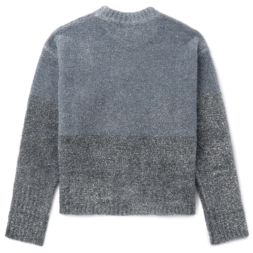 Glitter Skull Intarsia Pullover