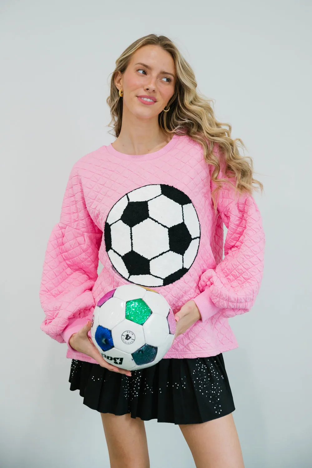 GOALIE QUILTED PULLOVER