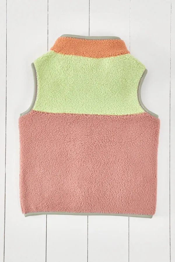 Grass & Air: Aurora Pink Kids Gilet
