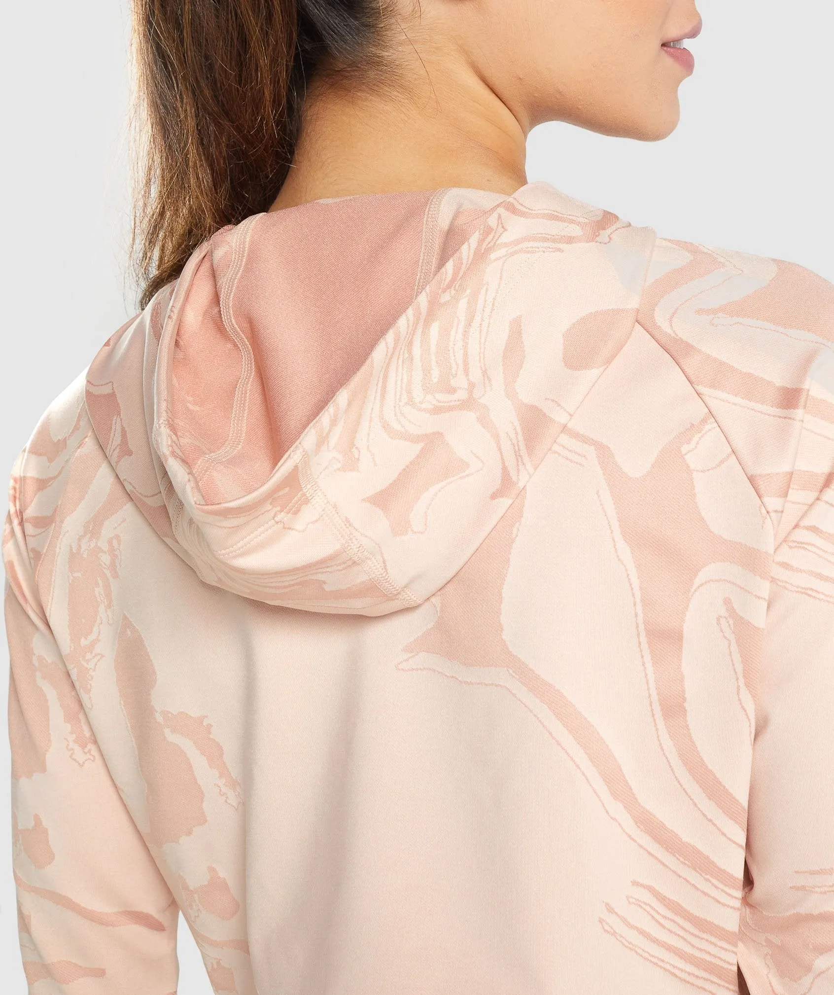 GS Power Pullover - Light Pink Print