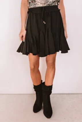 Headed For Happy Hour Skort In Black