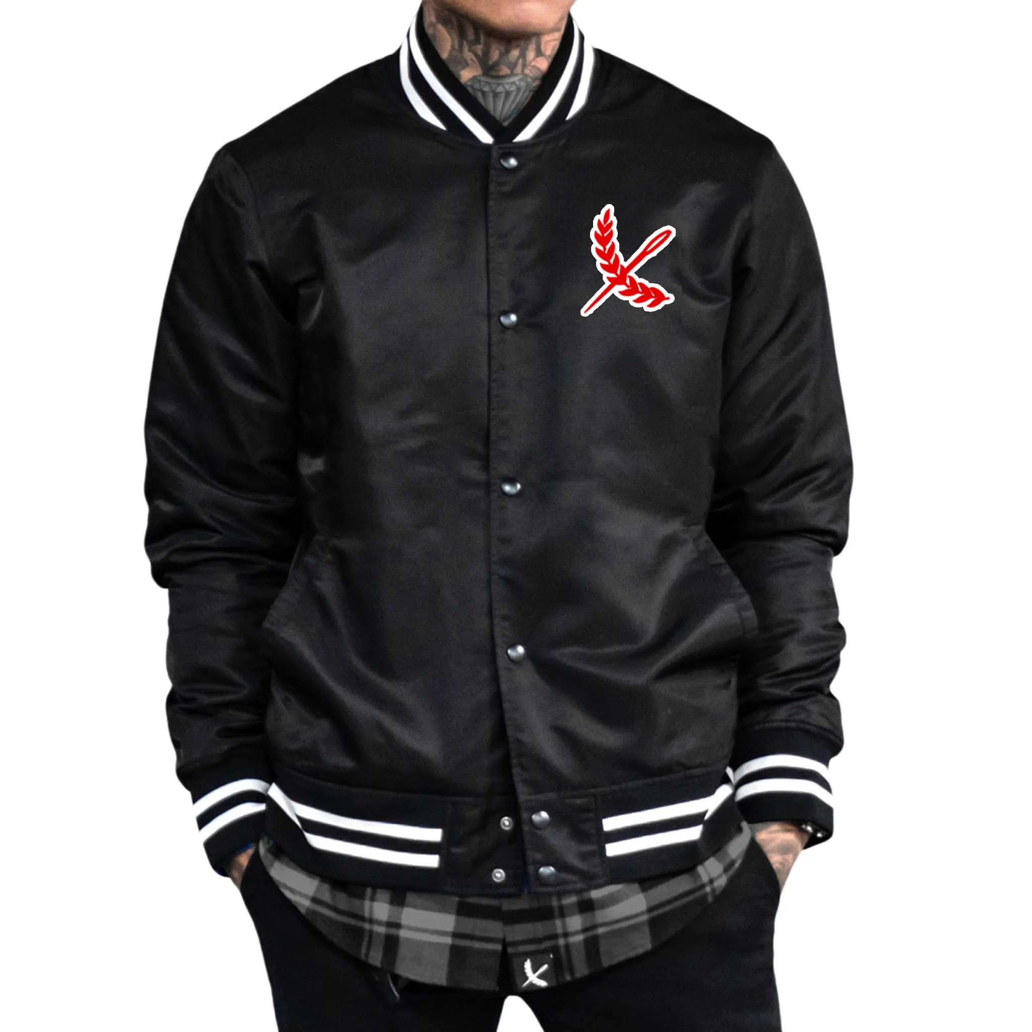 Imperial Varsity Bomber Jacket - Black / Red