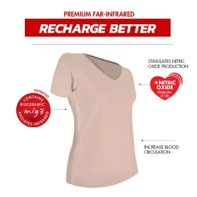 Invel® Therapeutic Recharge Women's Sleepwear Shirt with Bioceramic MIG3® Far-Infrared Technology