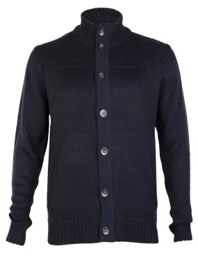 Kensington Eastside Tramore buttoned cardigan in Dark Navy