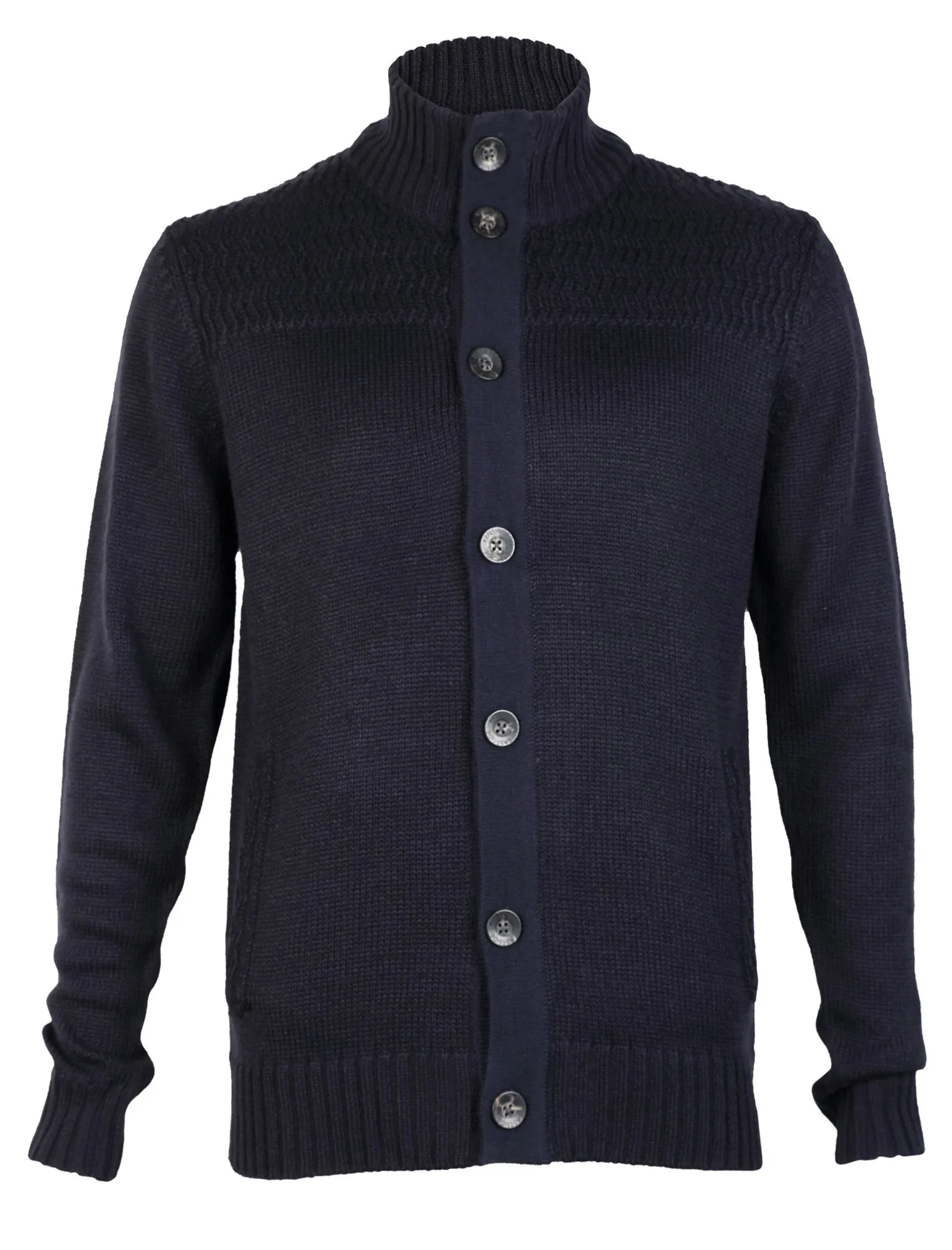 Kensington Eastside Tramore buttoned cardigan in Dark Navy