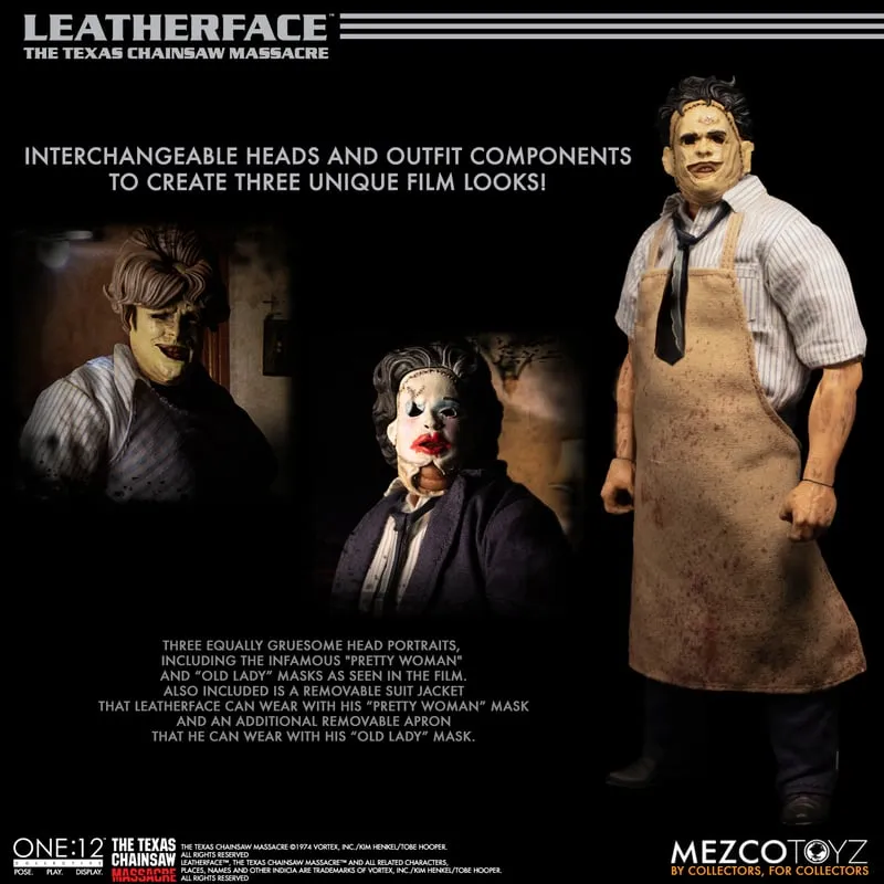Leatherface Texas Chainsaw Massacre One:12 Collective action figure by Mezco