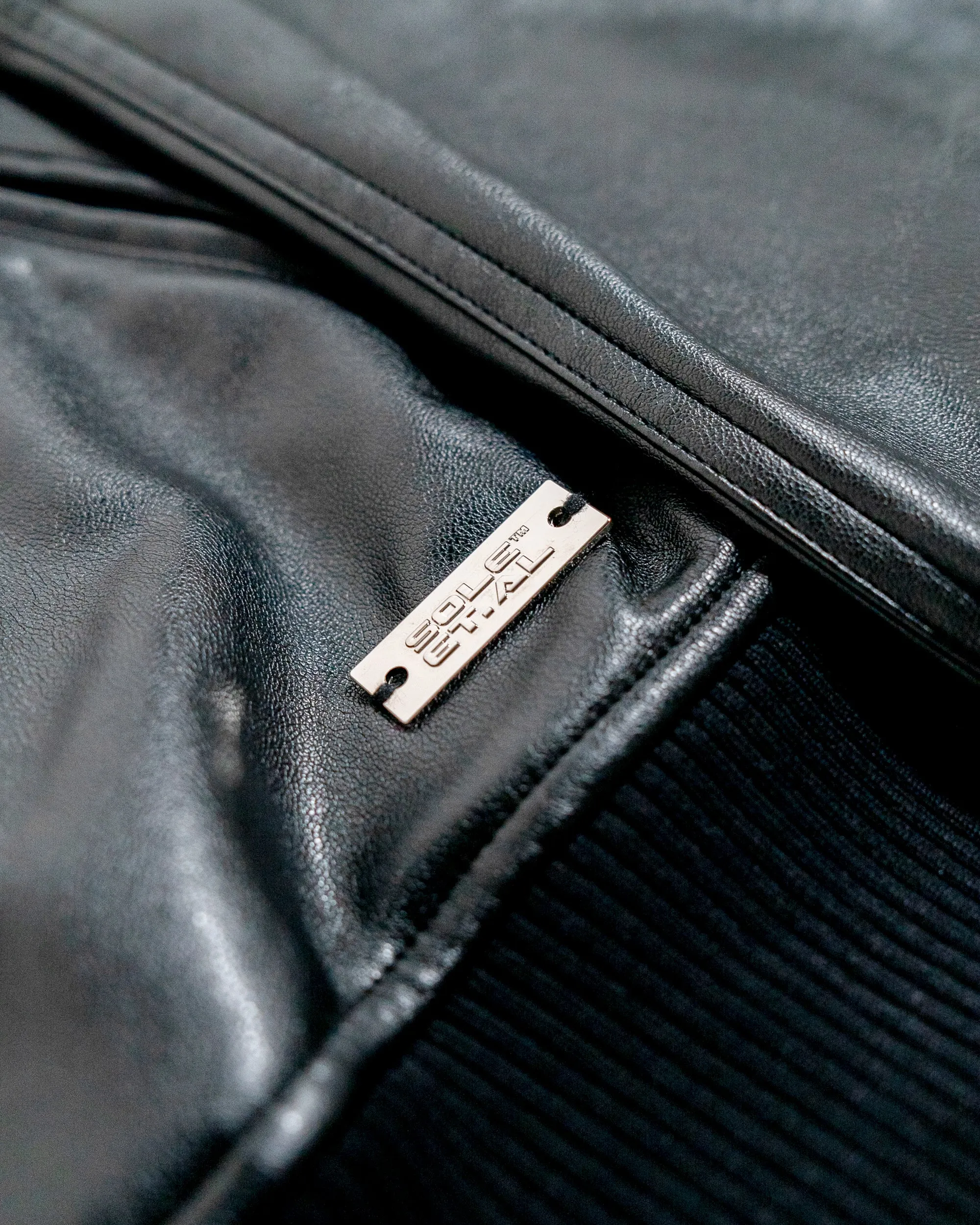 Limited Edition Chrome Identity Leather Biker Jacket
