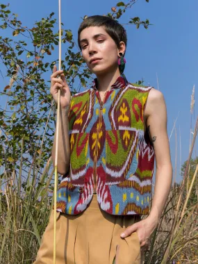 Margilan Ikat Vest, Multicolour