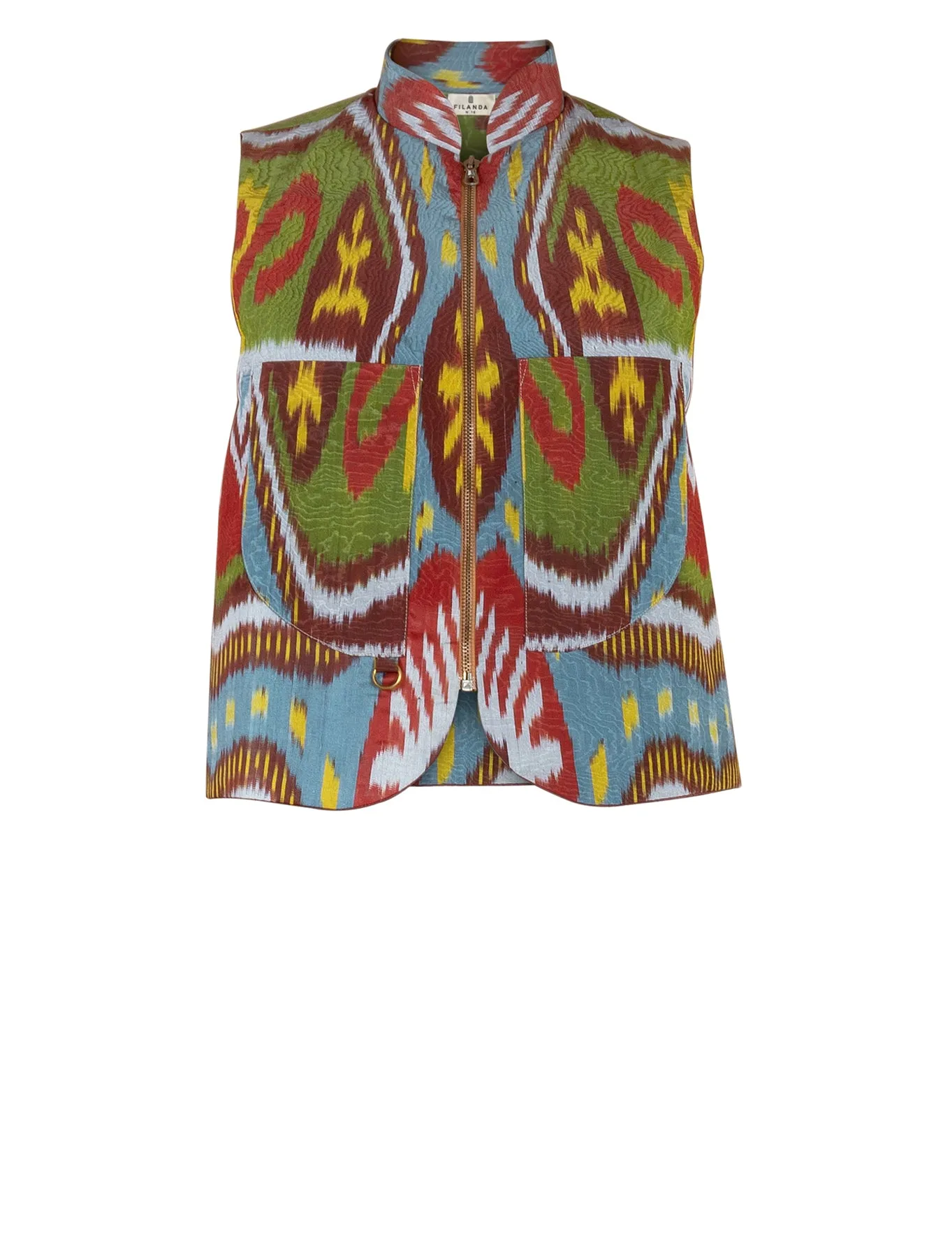 Margilan Ikat Vest, Multicolour
