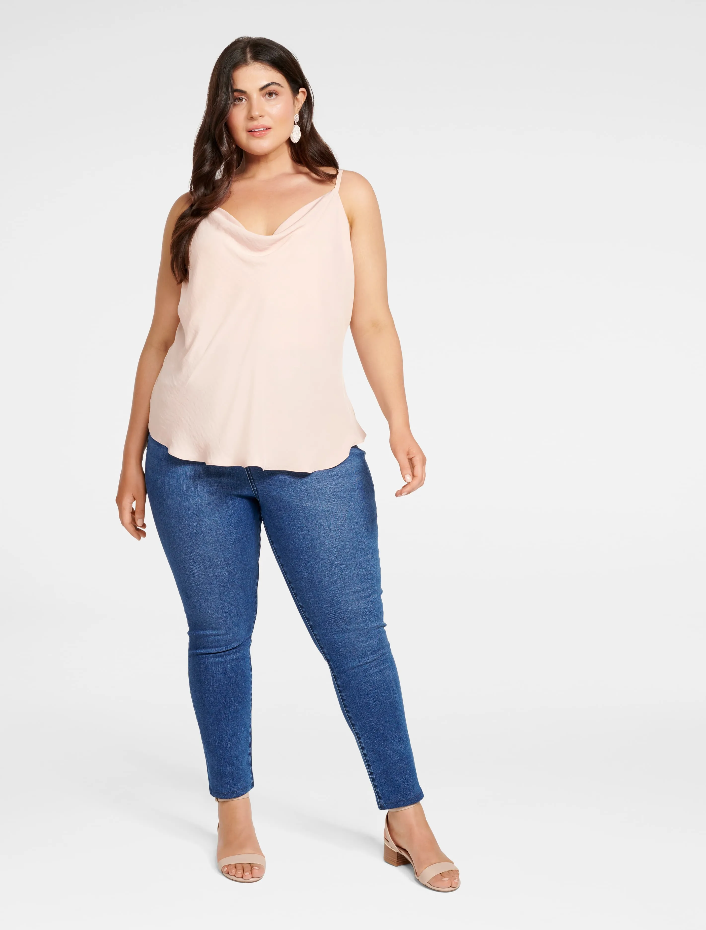 Mariah Curve Cowl Neck Camisole