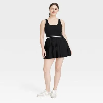 Open Box - Women's Pleated Active Dress - All In Motion Black M