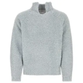 Open Neck Glitter Raglan Pullover