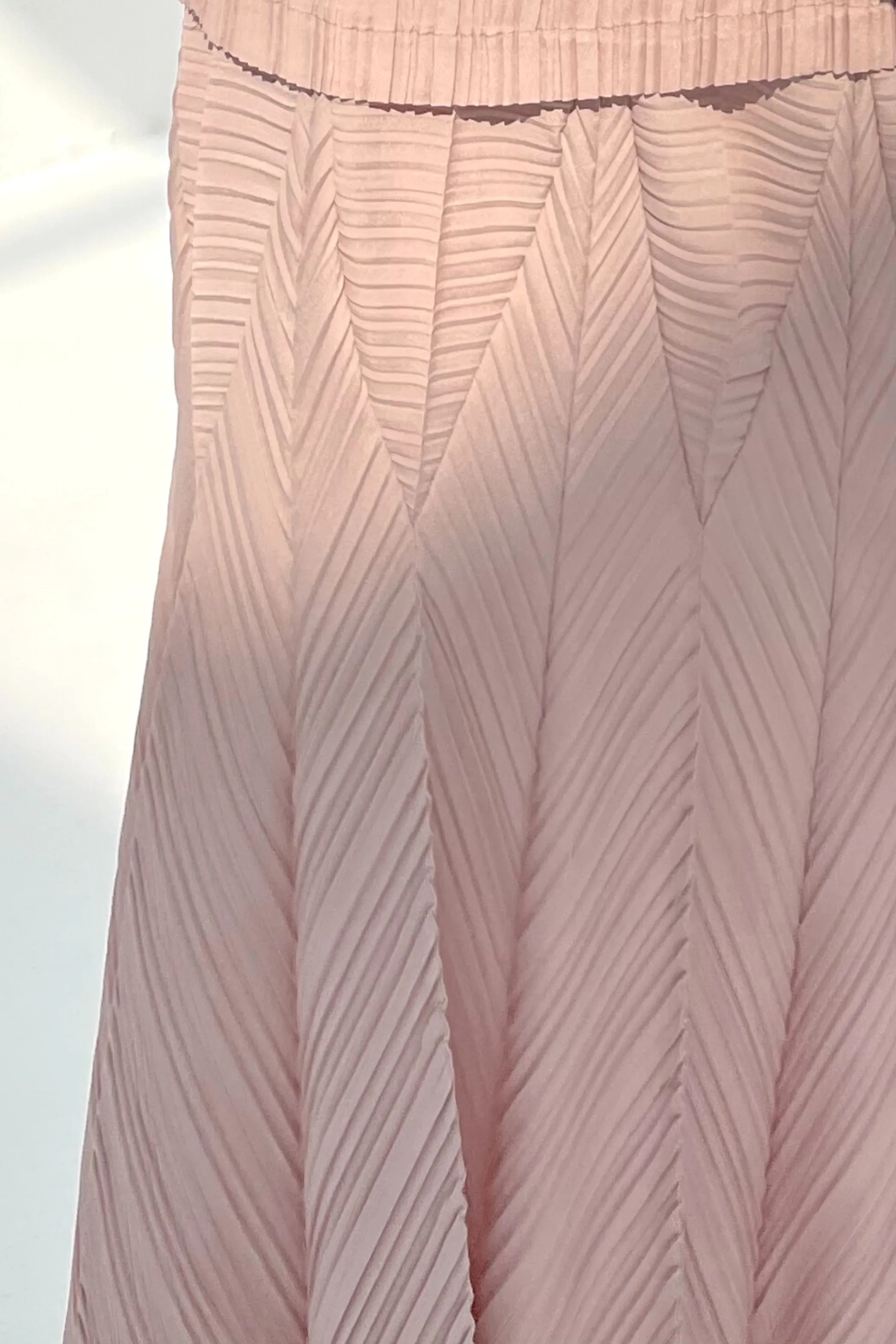 Pleated Origami Maxi Skirt