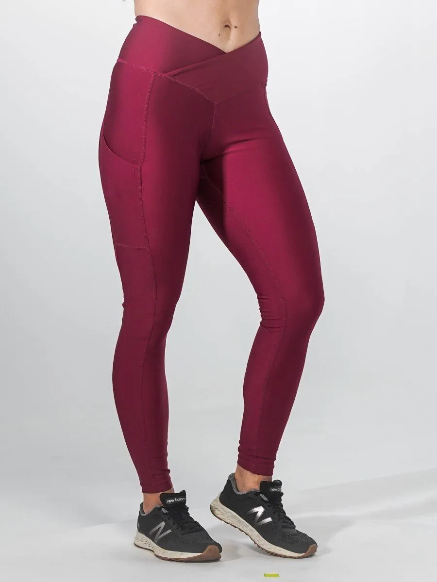 Pocket Leggings | CRANBERRY