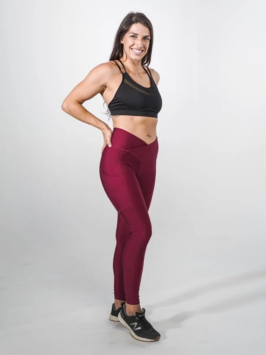 Pocket Leggings | CRANBERRY
