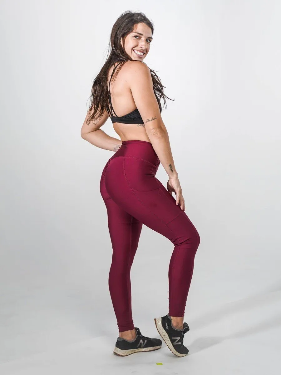 Pocket Leggings | CRANBERRY