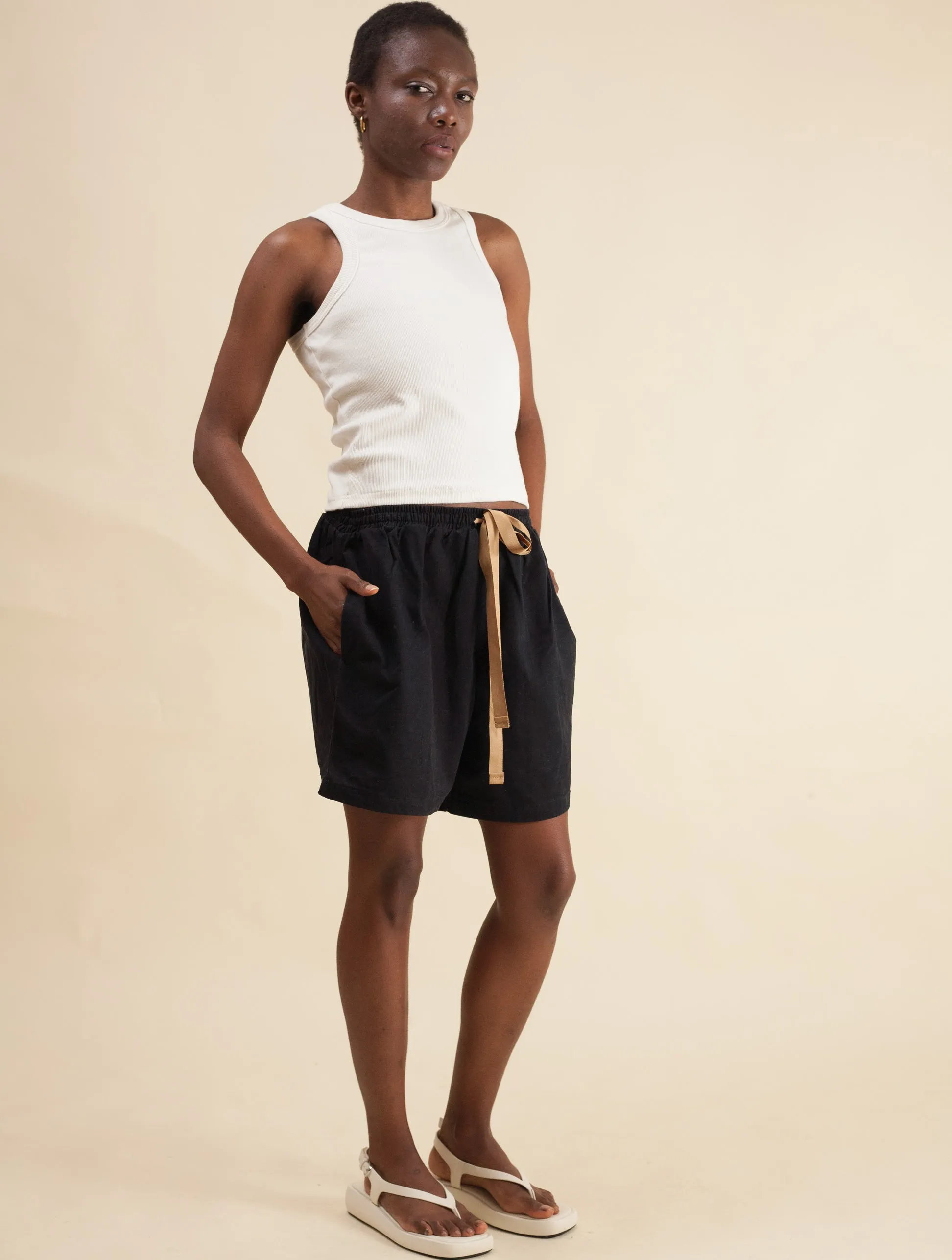 Ribbed Vest (Off White)