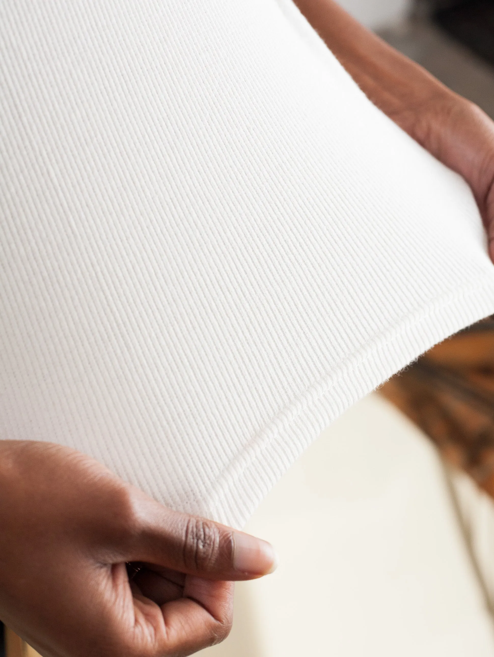 Ribbed Vest (Off White)