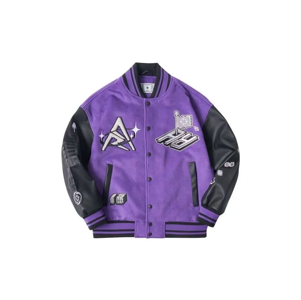 Rigorer Double Layer Bomber Jacket - Purple