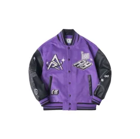 Rigorer Double Layer Bomber Jacket - Purple